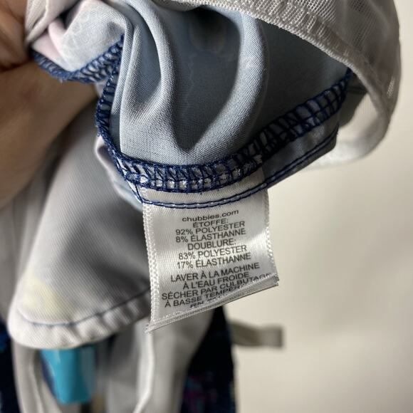 Chubbies Classic Swim Trunks Men's Medium 5.5" Navy Tyrannosaurus Dino Print - Picture 7 of 7